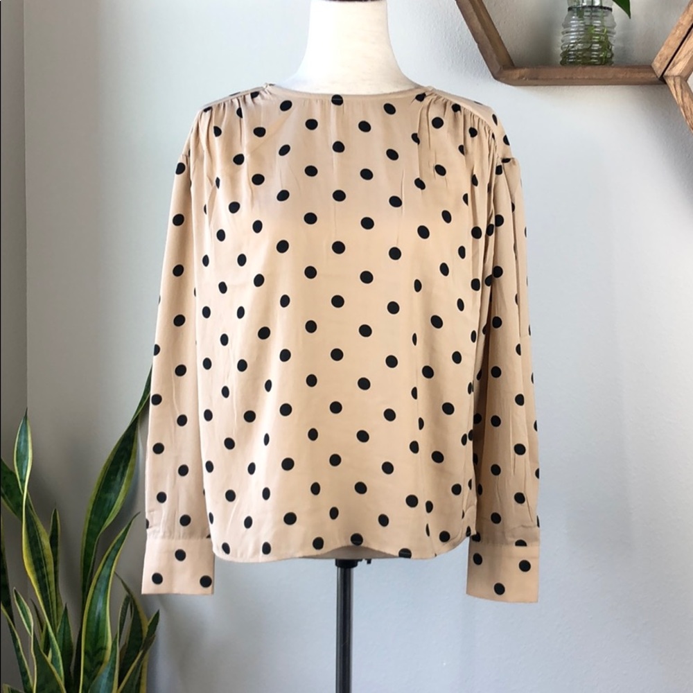 H & M polka dot blouse
